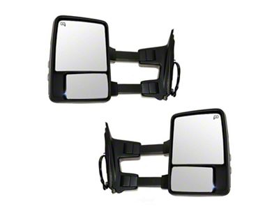 180 Degree Swing Powered Heated Memory Manual Folding Towing Mirrors (11-13 F-250 Super Duty)