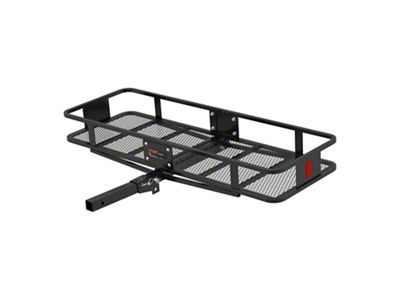 2-Inch Receiver Hitch Basket-Style Cargo Carrier; Folding Shank; 60-Inch x 22-Inch (Universal; Some Adaptation May Be Required)