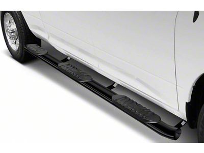 5-Inch Extreme Wheel-to-Wheel Side Step Bars; Black (17-24 F-250 Super Duty w/ 6-3/4-Foot Bed)