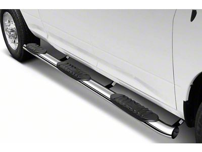5-Inch Extreme Wheel-to-Wheel Side Step Bars; Stainless Steel (17-24 F-250 Super Duty w/ 6-3/4-Foot Bed)