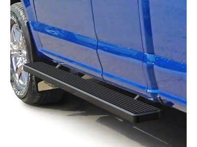 5-Inch iStep Running Boards; Black (17-24 F-250 Super Duty SuperCab)