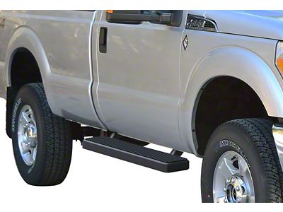 5-Inch iStep Running Boards; Black (11-16 F-250 Super Duty Regular Cab)