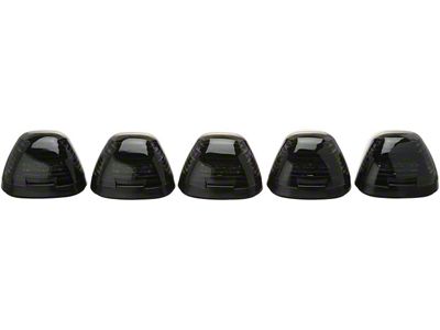 5-Piece Amber LED Roof Cab Lights; Smoked Lens (11-16 F-250 Super Duty)