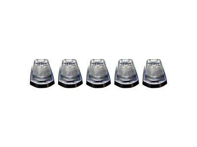5-Piece Amber LED Roof Cab Lights; Clear Lens (17-25 F-250 Super Duty)