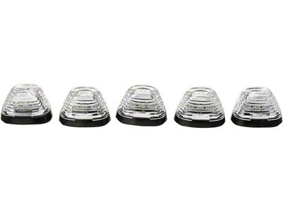 5-Piece Amber LED Roof Cab Lights; Clear Lens (11-16 F-250 Super Duty)