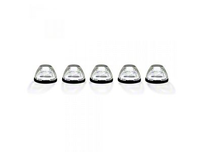 5-Piece White LED Roof Cab Lights; Clear Lens (11-16 F-250 Super Duty)