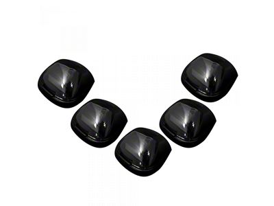 5-Piece White OLED Roof Cab Lights; Smoked Lens (11-16 F-250 Super Duty)