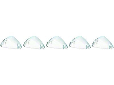 5-Piece White Xenon Roof Cab Lights; Clear Lens (11-16 F-250 Super Duty)