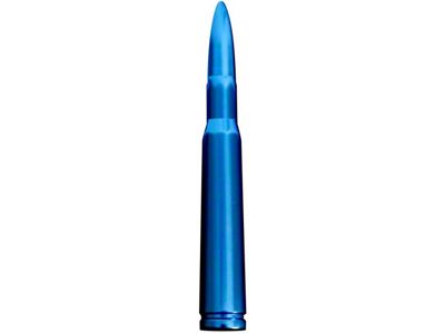 50 Cal Bullet Antenna; 5-Inch; Blue (Universal; Some Adaptation May Be Required)