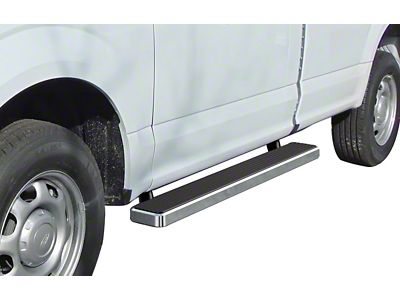 6-Inch iStep Running Boards; Hairline Silver (17-25 F-250 Super Duty Regular Cab)