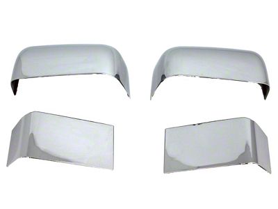 Mirror Covers; Chrome (11-16 F-250 Super Duty)