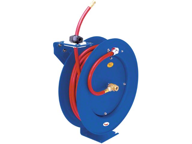 Auto ReCoil Air Hose Reel with 50-Foot Air Hose
