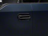 Door Handle Covers with Bezels; Black (17-22 F-250 Super Duty SuperCrew)