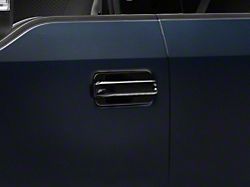Door Handle Covers with Bezels; Black (17-22 F-250 Super Duty SuperCrew)