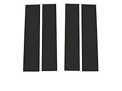 Door Pillar Accent Trim; Matte Black (17-22 F-250 Super Duty)