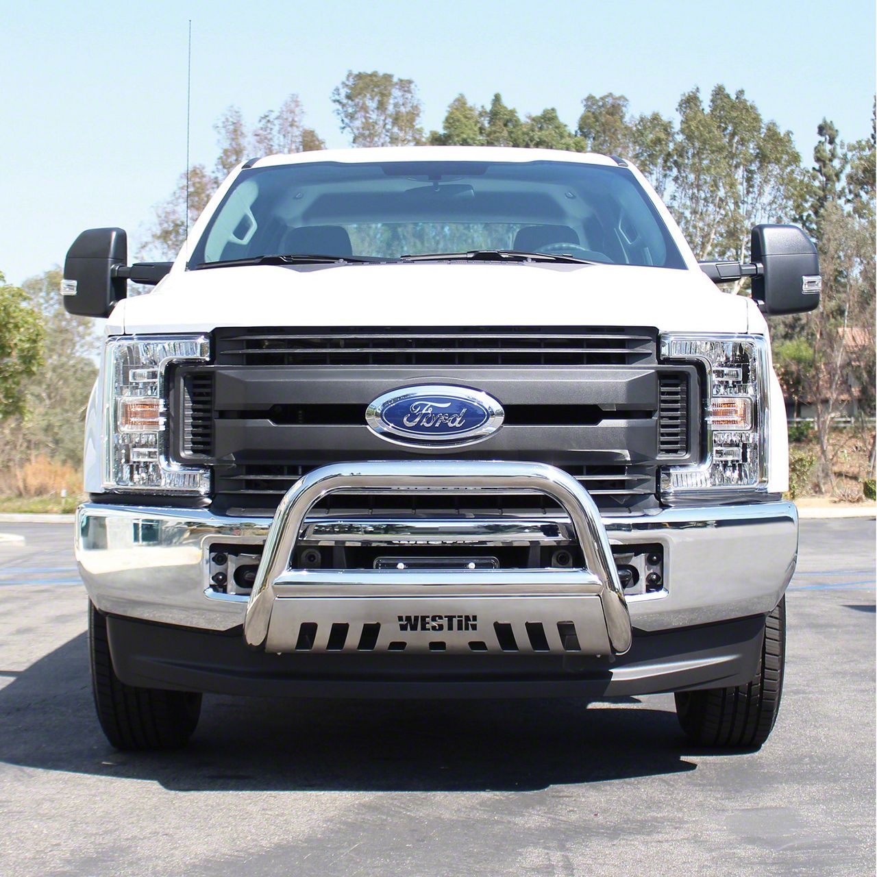 Westin E-Series 3 Round Nerf Bars Dual Step Pad 99-04 Ford F150/F250 SuperCab (Polished) Westin E-Series 3 Round Nerf Bars Dual Step Pad 99-04 Ford F150/F250 SuperCab (Polished)