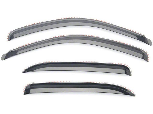 Putco Element Tinted Window Visors; Channel Mount; Front and Rear (11-16 F-250 Super Duty SuperCrew)