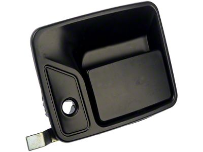 Exterior Door Handle; Smooth Black; Front Driver Side (11-16 F-250 Super Duty)