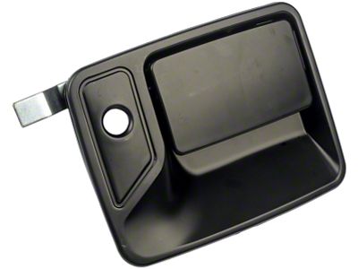 Exterior Door Handle; Smooth Black; Front Passenger Side (11-16 F-250 Super Duty)