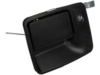 Exterior Door Handle; Textured Black; Front Driver Side (11-16 F-250 Super Duty)