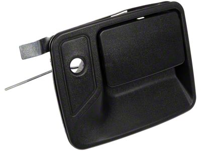 Exterior Door Handle with Keyhole; Textured Black; Front Passenger Side (11-16 F-250 Super Duty)
