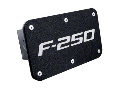 F-250 Class III Hitch Cover; Rugged Black (Universal; Some Adaptation May Be Required)