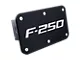 F-250 Class III Hitch Cover; Rugged Black (Universal; Some Adaptation May Be Required)