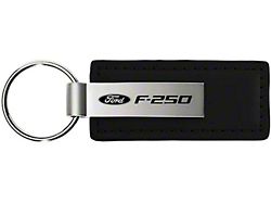 F-250 Leather Key Fob; Black