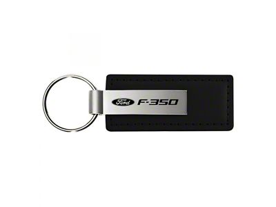 F-350 Leather Key Fob; Black