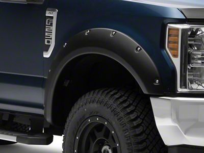 Ruff Riderz Fender Flares; Textured Black (17-22 F-250 Super Duty)