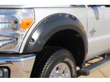 Elite Series Rivet Style Fender Flares; Front; Smooth Black (11-16 F-250 Super Duty)