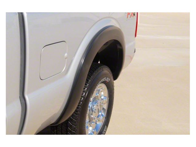 Elite Series Sport Style Fender Flares; Rear; Smooth Black (11-16 F-250 Super Duty)