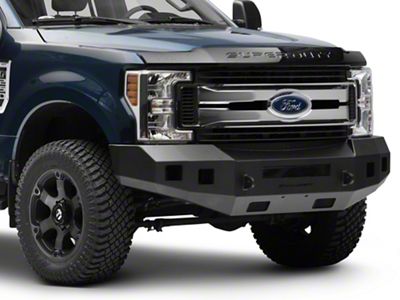 Fortis Front Bumper; Textured Black (17-22 F-250 Super Duty)