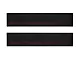 Front Door Sill Protection with Super Duty Logo; TUF-LINER Black; Black and Red (17-24 F-250 Super Duty)