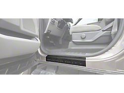 Front Door Sill Protection with Super Duty Logo; TUF-LINER Black; Dark Gray (17-25 F-250 Super Duty)