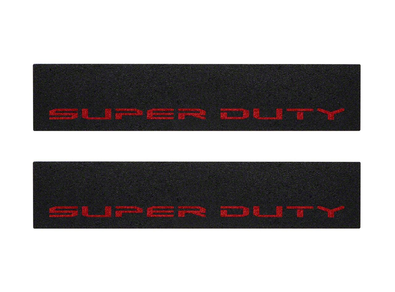 F-250 Super Duty Front Door Sill Protection with Super Duty Logo