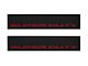 Front Door Sill Protection with Super Duty Logo; TUF-LINER Black; Red (17-24 F-250 Super Duty)