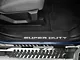 Front Door Sill Protection with Super Duty Logo; TUF-LINER Black; White (17-24 F-250 Super Duty)