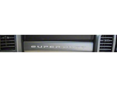 Glove Box Letter Inserts; Gloss White (17-22 F-250 Super Duty)