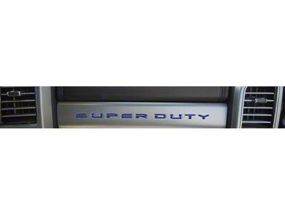 Glove Box Letter Inserts; Lightning Blue (17-22 F-250 Super Duty)