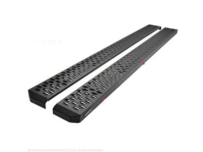 Westin Grate Steps Running Boards; Textured Black (17-24 F-250 Super Duty SuperCab)