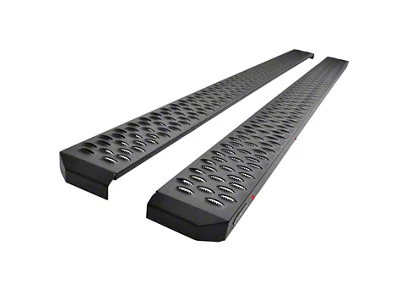 Westin Grate Steps Running Boards; Textured Black (17-24 F-250 Super Duty SuperCrew)