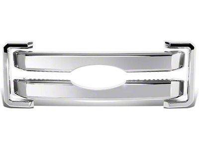 Grille Guard; Overlay; ABS; Chrome; 4-Piece (11-16 F-250 Super Duty)