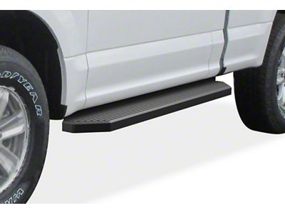 H-Style Running Boards; Black (17-24 F-250 Super Duty Regular Cab)