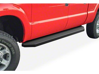 H-Style Running Boards; Black (11-16 F-250 Super Duty SuperCrew)