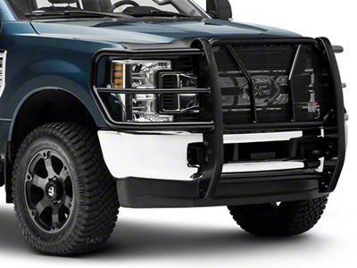 Westin HDX Grille Guard; Black (17-22 F-250 Super Duty w/o Forward Facing Camera)