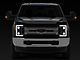 LED DRL Projector Headlights with Amber Corner Lights; Black Housing; Clear Lens (17-19 F-250 Super Duty w/ Factory Halogen Headlights)