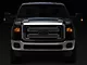 Factory Style Headlights with Clear Corner Lights; Chrome Housing; Smoked Lens (11-16 F-250 Super Duty)