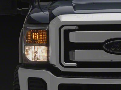 Factory Style Headlights; Chrome Housing; Clear Lens (11-16 F-250 Super Duty)