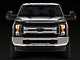 Headlights with Clear Corners; Black Housing; Smoked Lens (17-19 F-250 Super Duty w/ Factory Halogen Headlights)